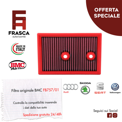 Filtro aria sportivo bmc - aria,