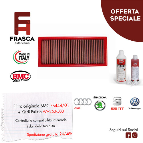 Filtro aria sportivo bmc audi - aria,